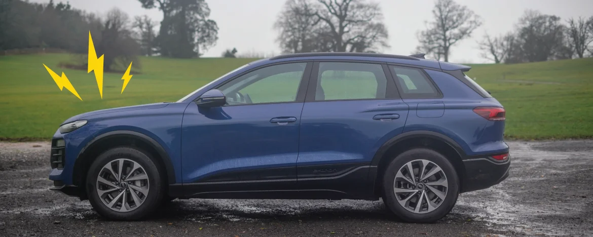 Audi Q6 e-tron side view