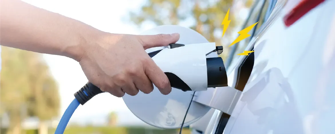 Plugging in electric charger