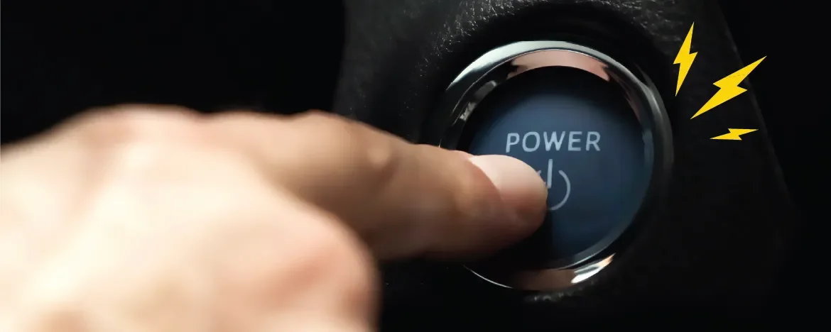 Power on for hybrid car
