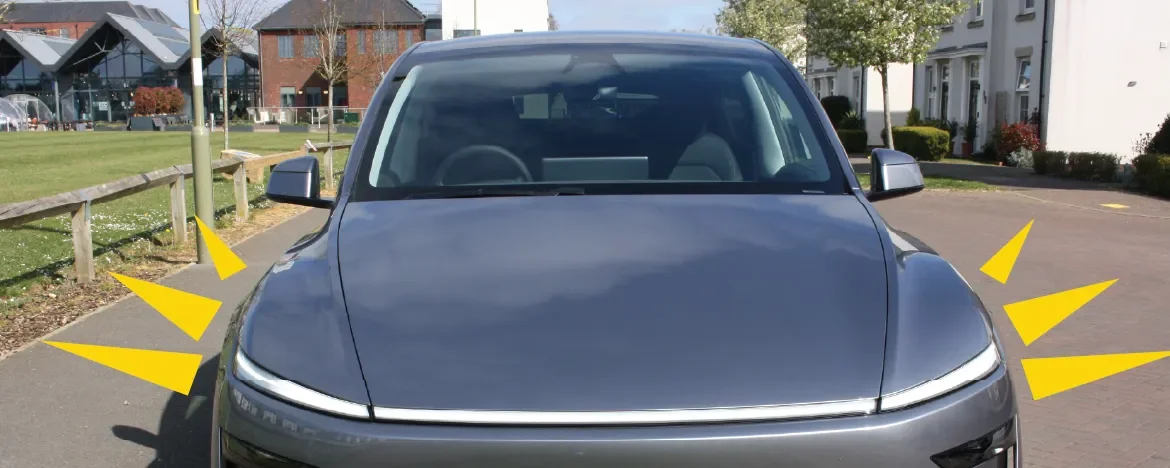 New Tesla Model Y headlights