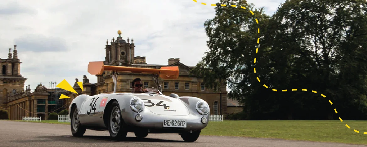 Classic car at Blenheim Palace