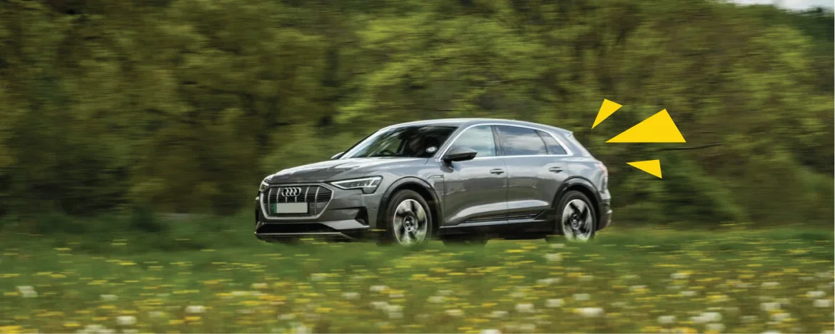 Audi e-tron Sport 50 Quattro driving