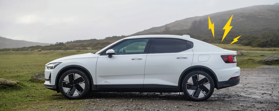 Polestar 2 side view