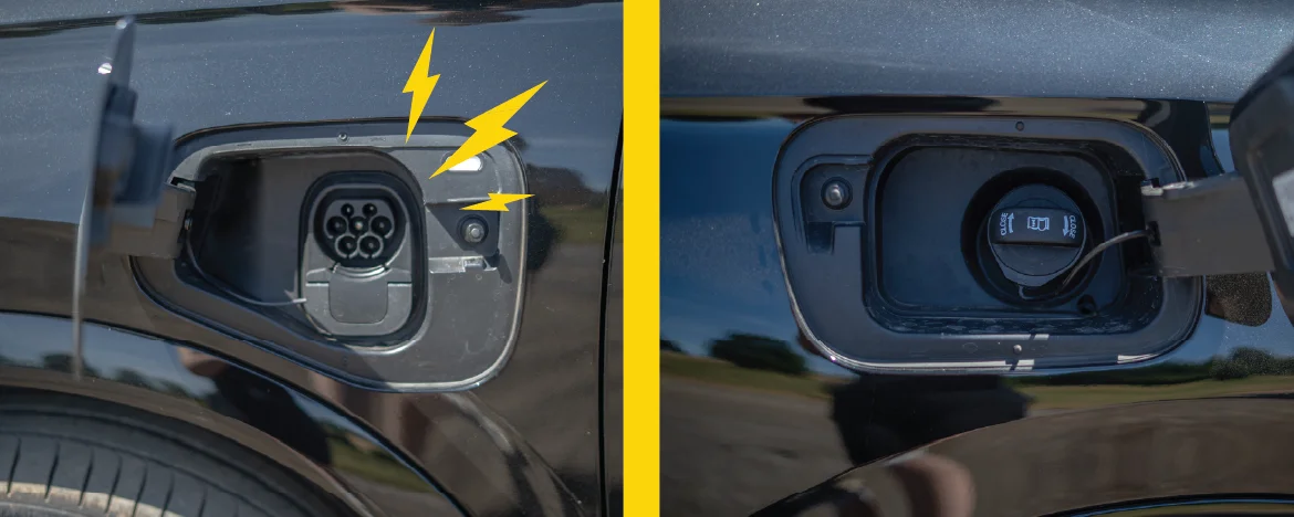 Volkswagen Tiguan charging port