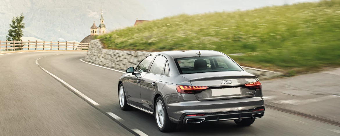 Audi A4 driving 