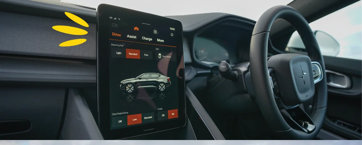 Polestar 2 dashboard